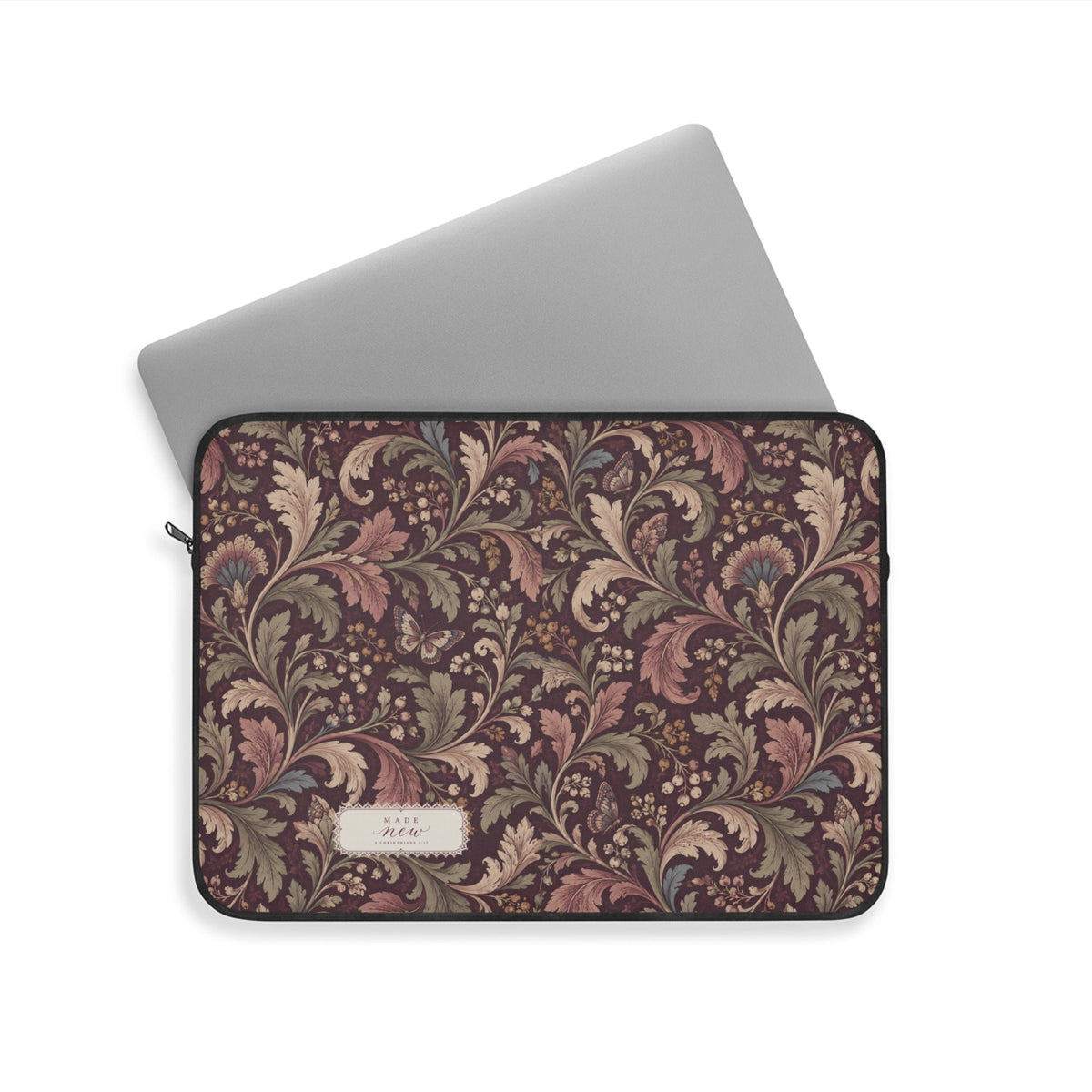 Plum Botanical Laptop Sleeve
