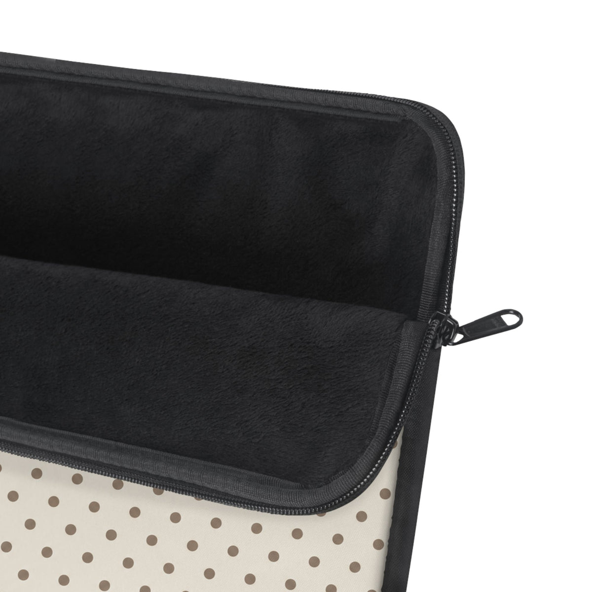 Ivory Polka Dot Laptop Sleeve