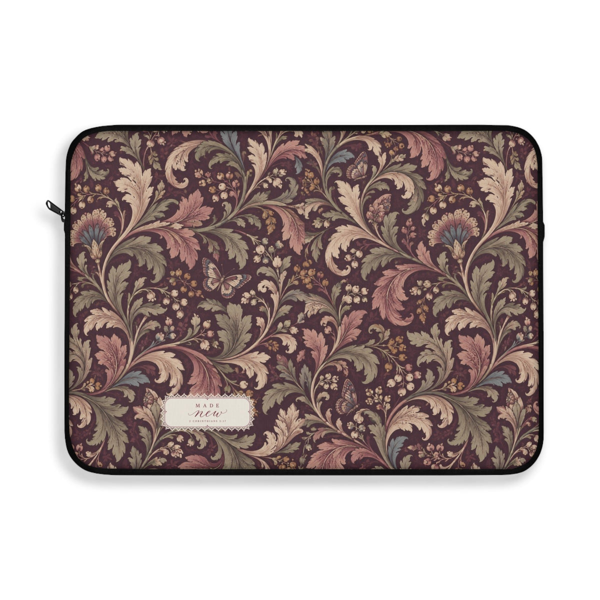 Plum Botanical Laptop Sleeve