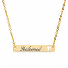 Redeemed Cross Bar Necklace