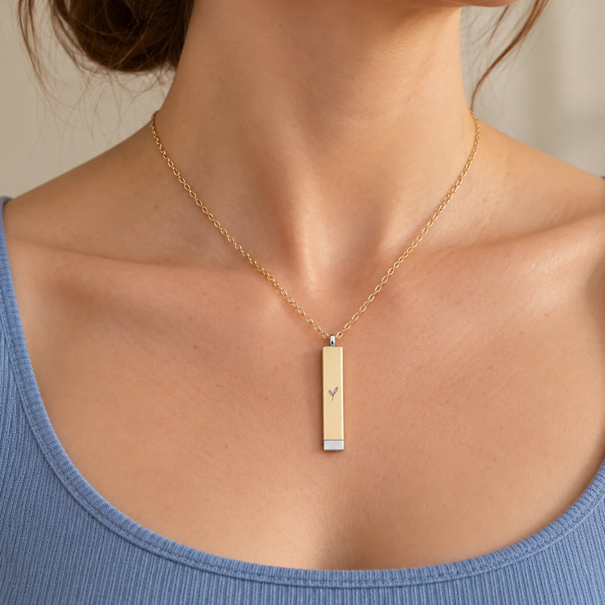 By Grace Hidden Bar Necklace