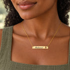 Redeemed Cross Bar Necklace