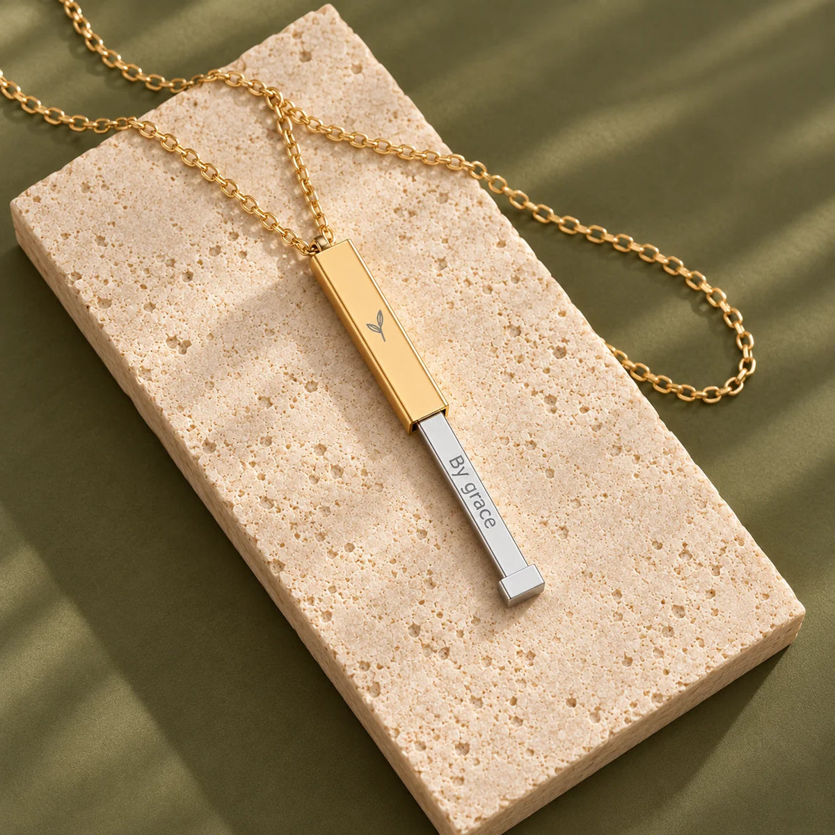 By Grace Hidden Bar Necklace