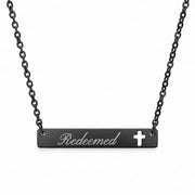 Redeemed Cross Bar Necklace