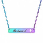 Redeemed Cross Bar Necklace