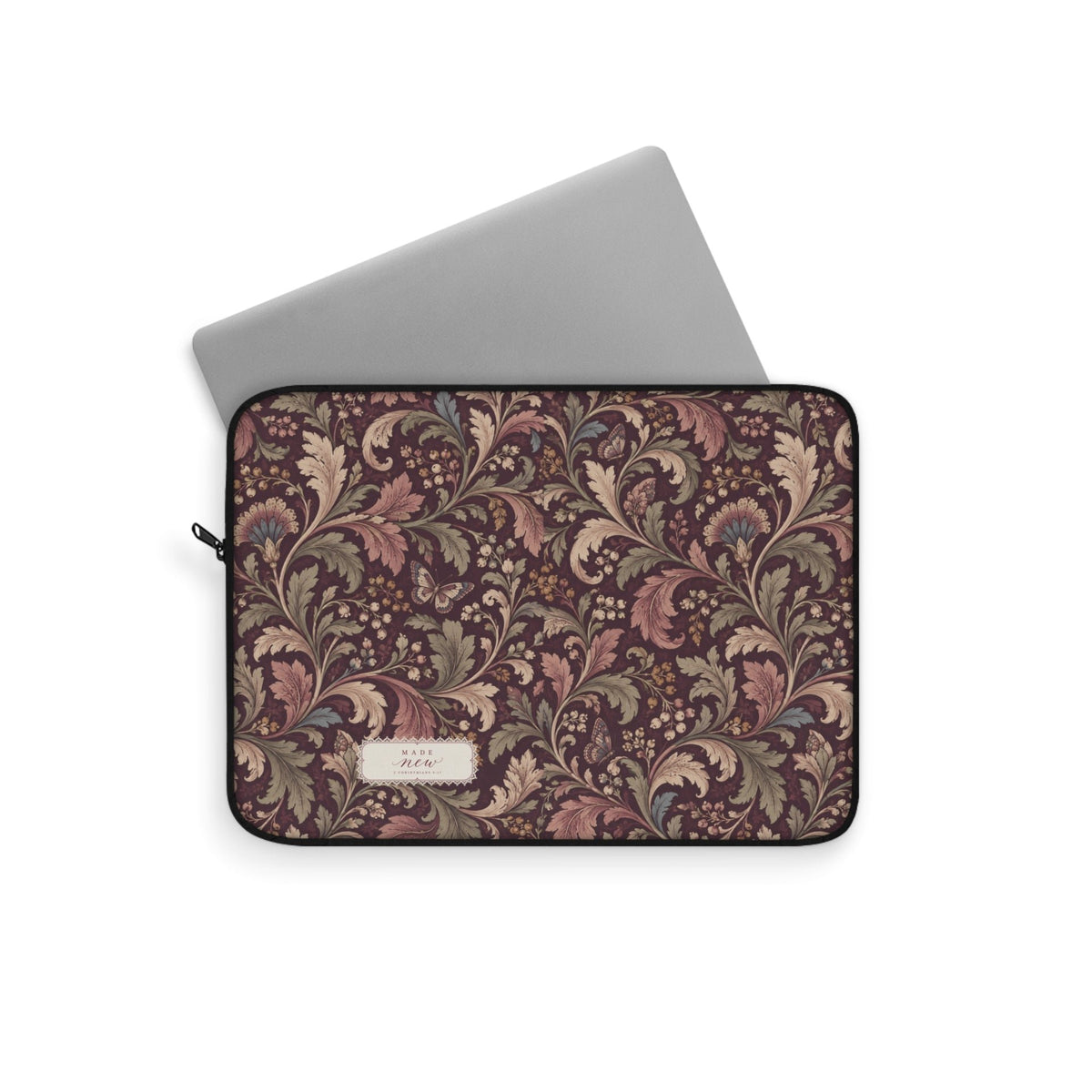 Plum Botanical Laptop Sleeve
