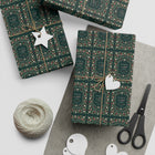 Evergreen Floral Christmas Gift Wrap — Single Sheet