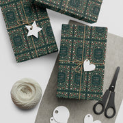 Evergreen Floral Christmas Gift Wrap — Single Sheet