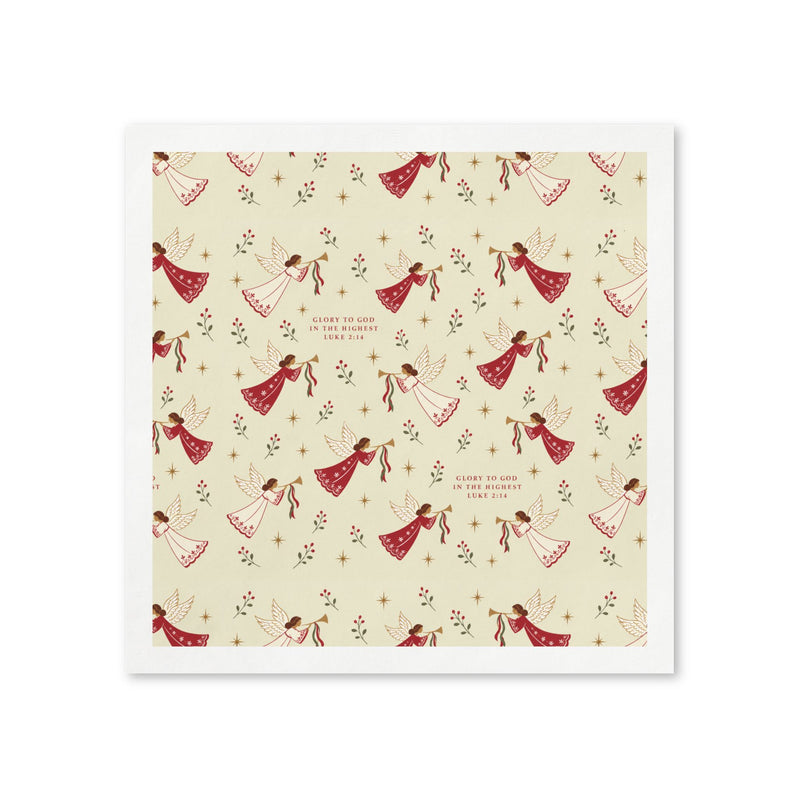 Christmas Angel Paper Napkins — Set of 50