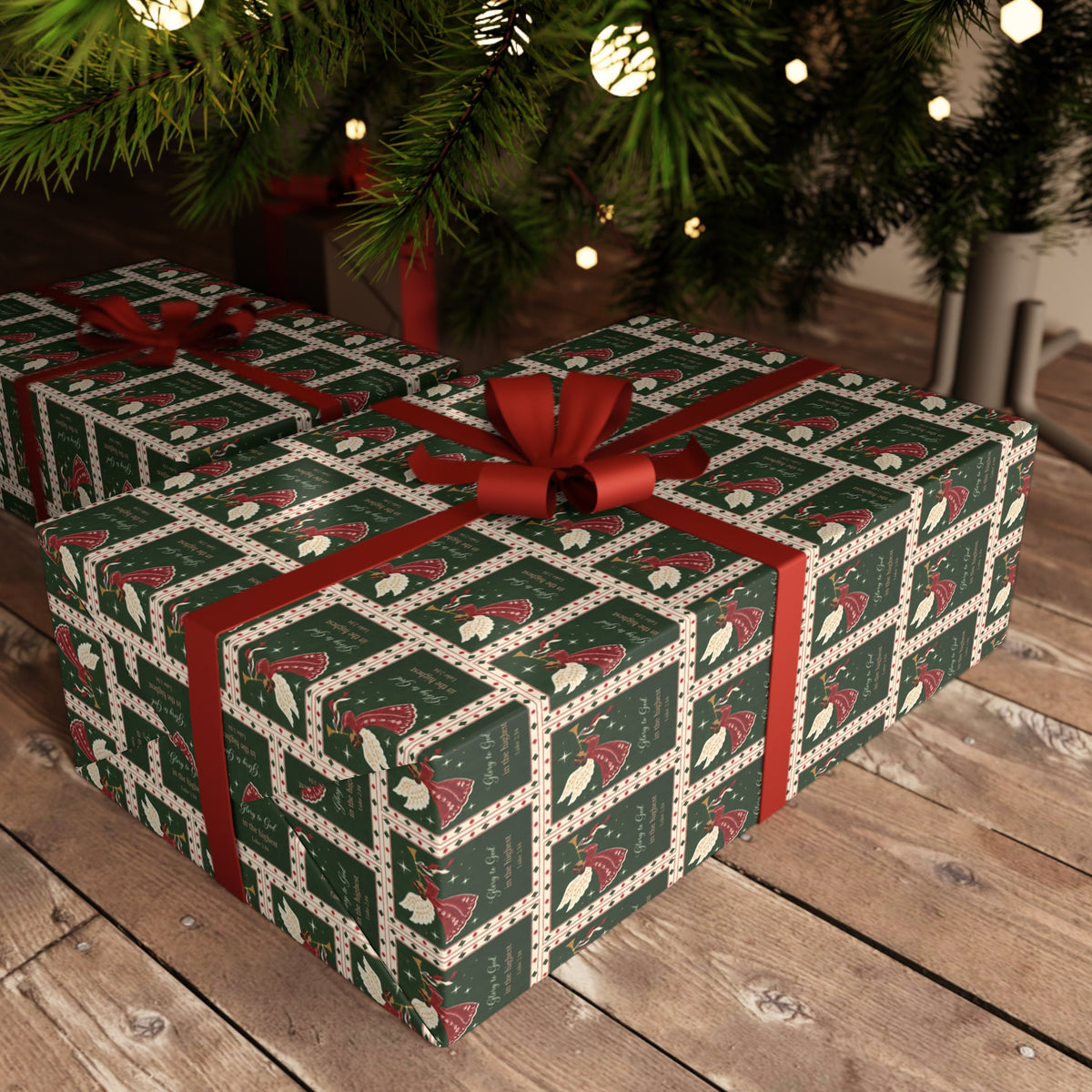 Christmas Angel Gift Wrap — Single Sheet
