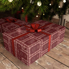 Burgundy Lace Christmas Gift Wrap — Single Sheet