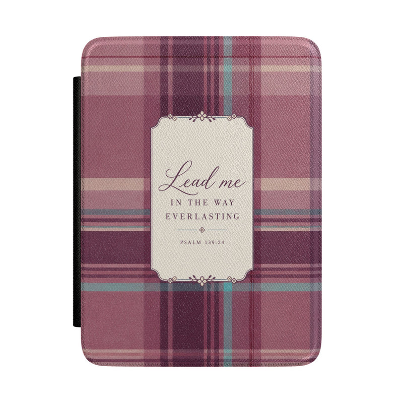 Plum Plaid Kindle Case