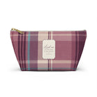 Plum Plaid Accessory Pouch