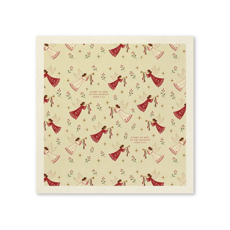 Christmas Angel Paper Napkins — Set of 50
