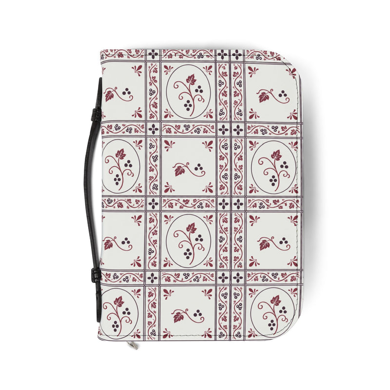 Burgundy Vine Tile Bible Cover
