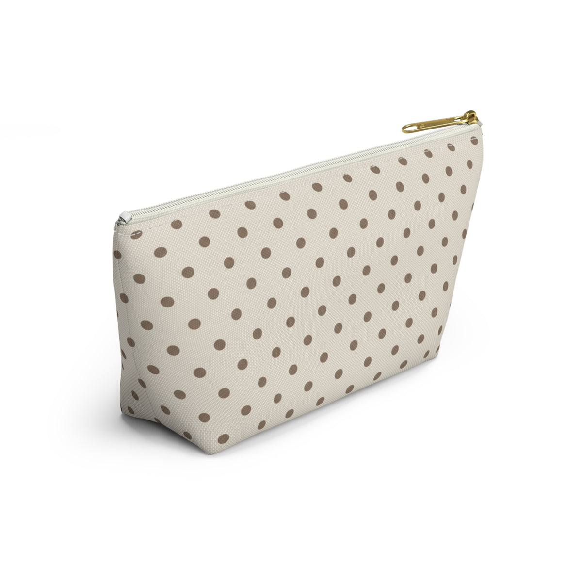 Ivory Polka Dot Accessory Pouch