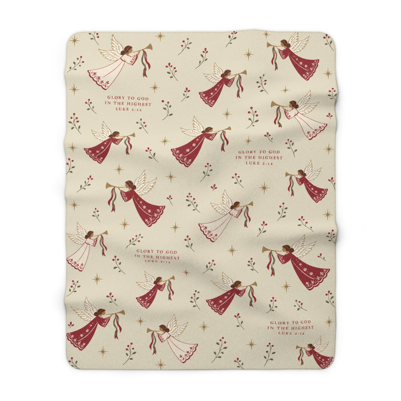 Christmas Angel Sherpa Blanket