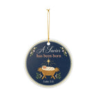 A Savior Is Born Ceramic Ornament
