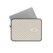Ivory Polka Dot Laptop Sleeve