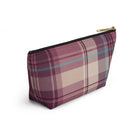 Plum Plaid Accessory Pouch