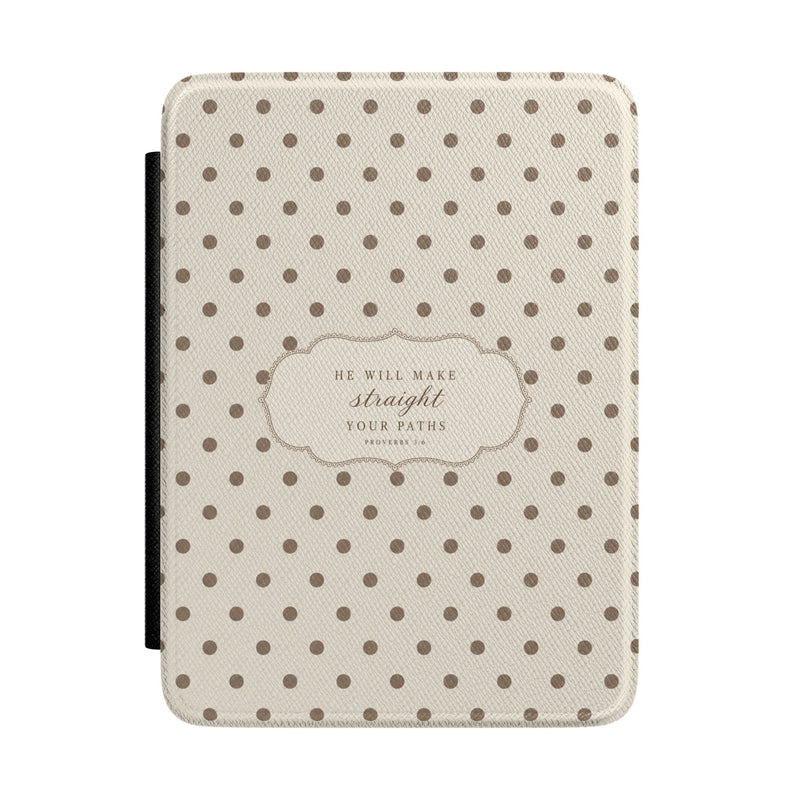 Ivory Polka Dot Kindle Case