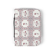 Burgundy Vine Tile Bible Cover