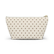 Ivory Polka Dot Accessory Pouch