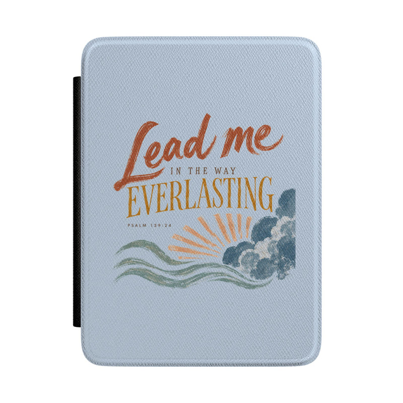 Blue Botanical Kindle Case