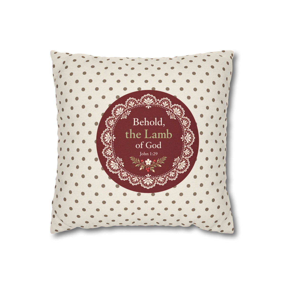 Lamb of God Christmas Pillow Cover
