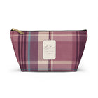 Plum Plaid Accessory Pouch