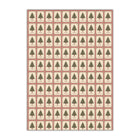 Vintage Christmas Tree Gift Wrap — Single Sheet