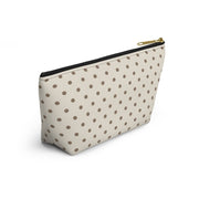 Ivory Polka Dot Accessory Pouch
