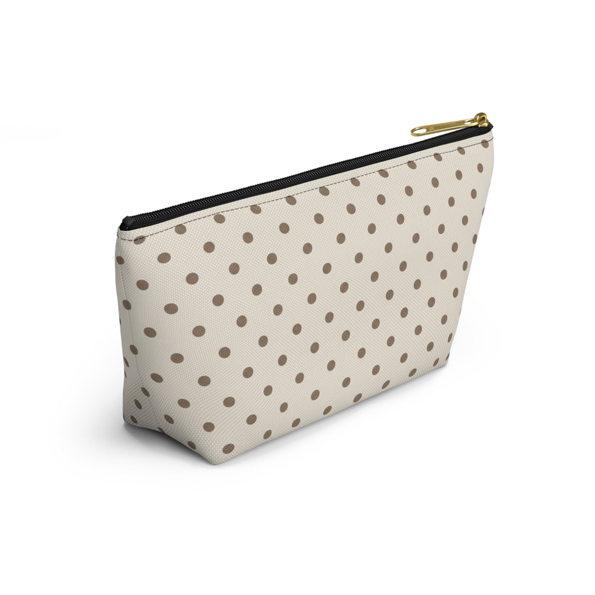 Ivory Polka Dot Accessory Pouch