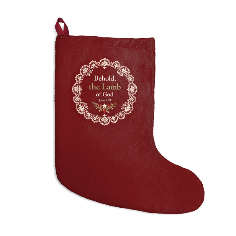 Lamb of God Christmas Stocking