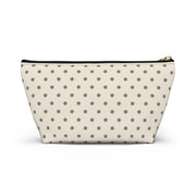 Ivory Polka Dot Accessory Pouch