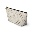 Ivory Polka Dot Accessory Pouch
