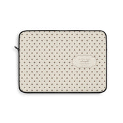 Ivory Polka Dot Laptop Sleeve