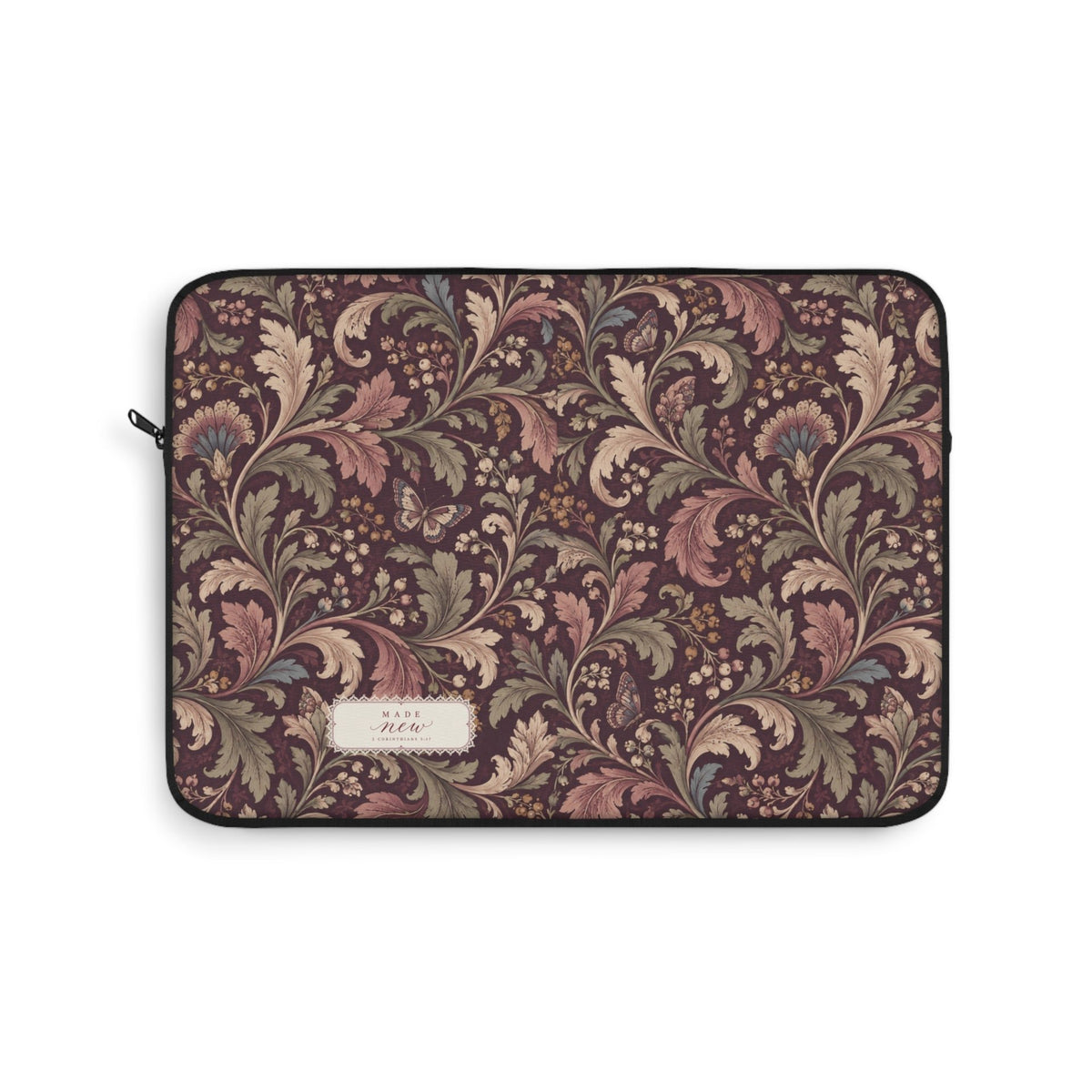Plum Botanical Laptop Sleeve