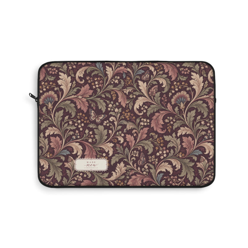 Plum Botanical Laptop Sleeve