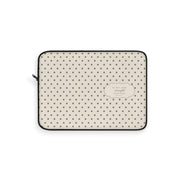 Ivory Polka Dot Laptop Sleeve
