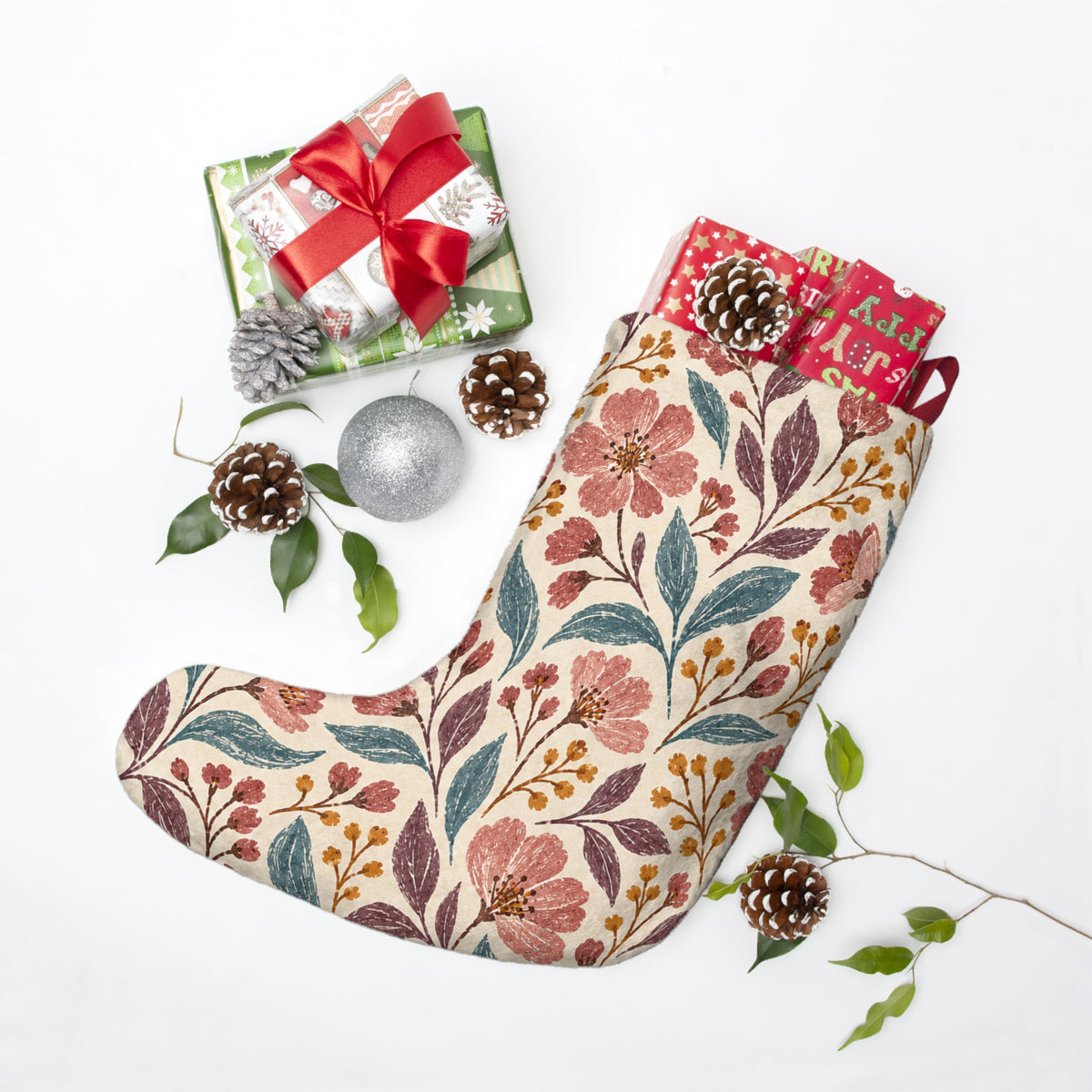 Botanical Christmas Stocking