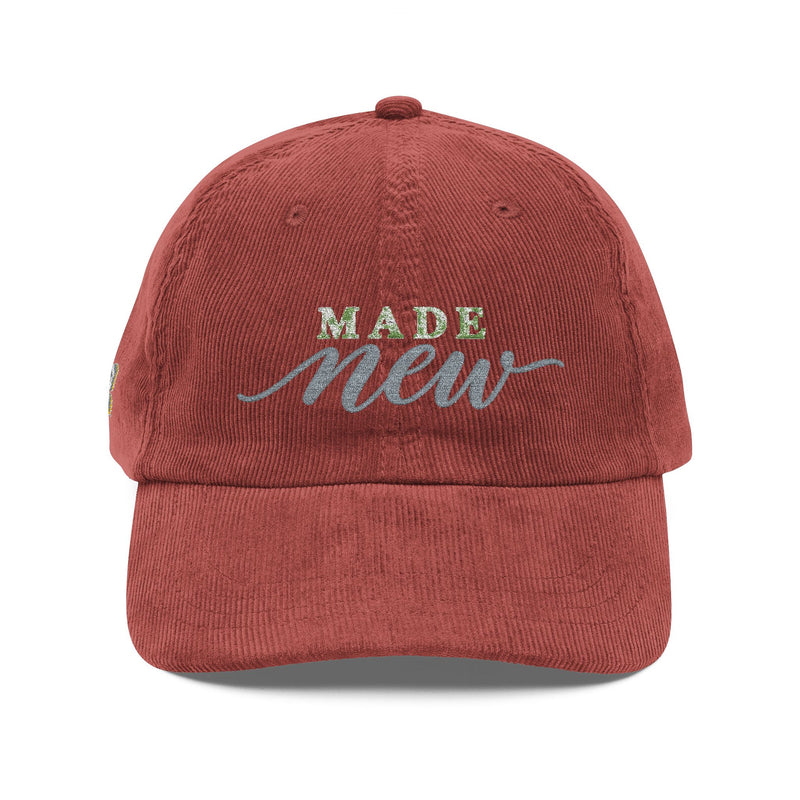 Made New Embroidered Corduroy Cap