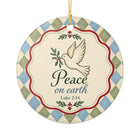 Peace on Earth Ceramic Ornament