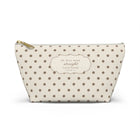 Ivory Polka Dot Accessory Pouch