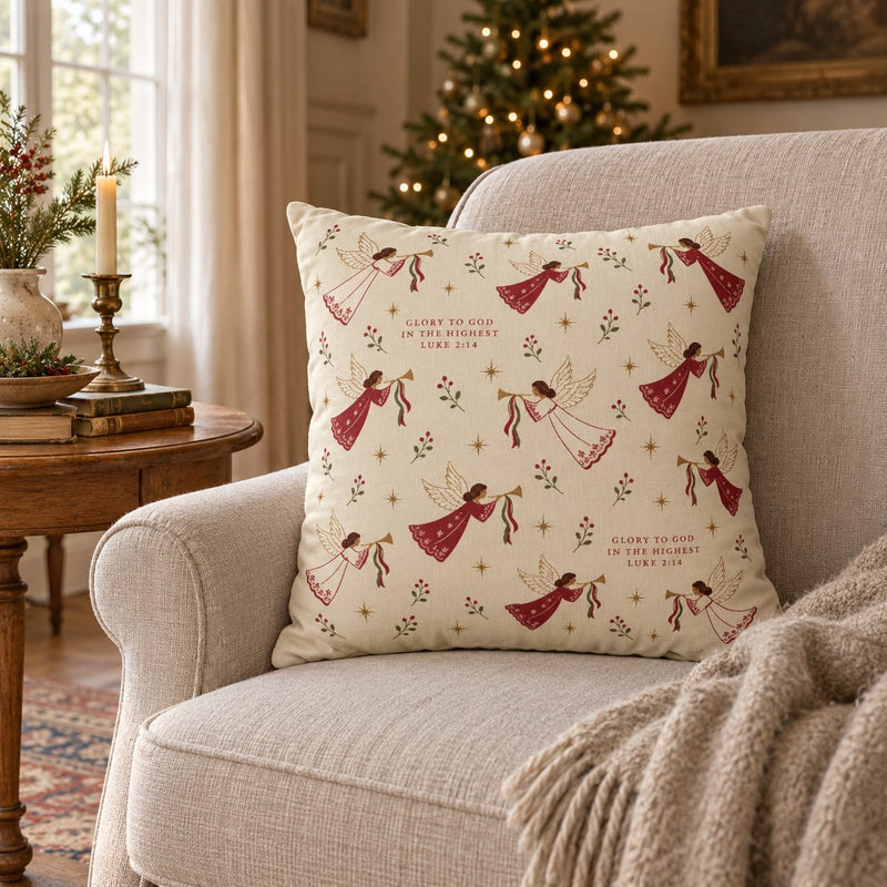 Christmas Angel Pillow Cover