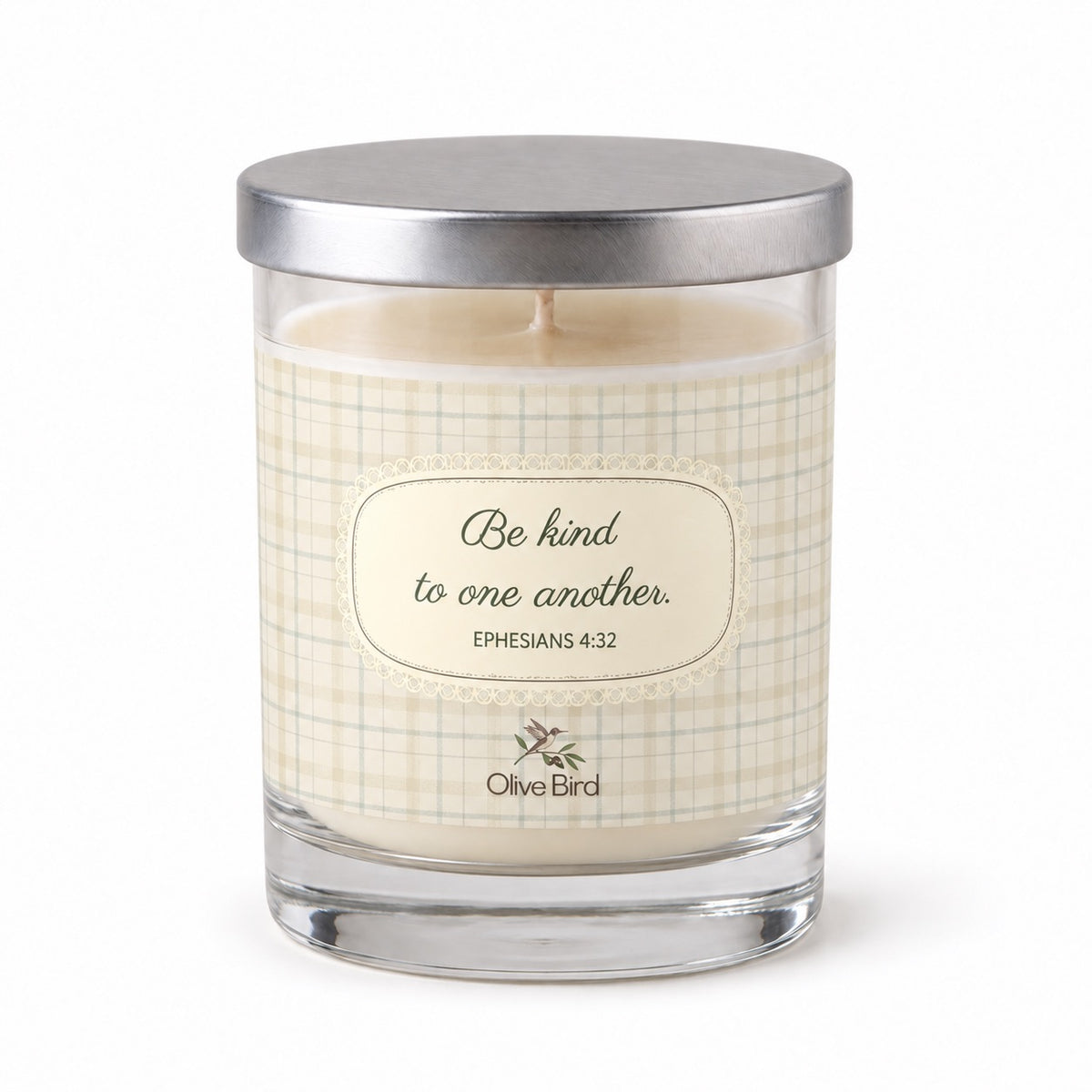 Be Kind — Woven Checks Soy Candle