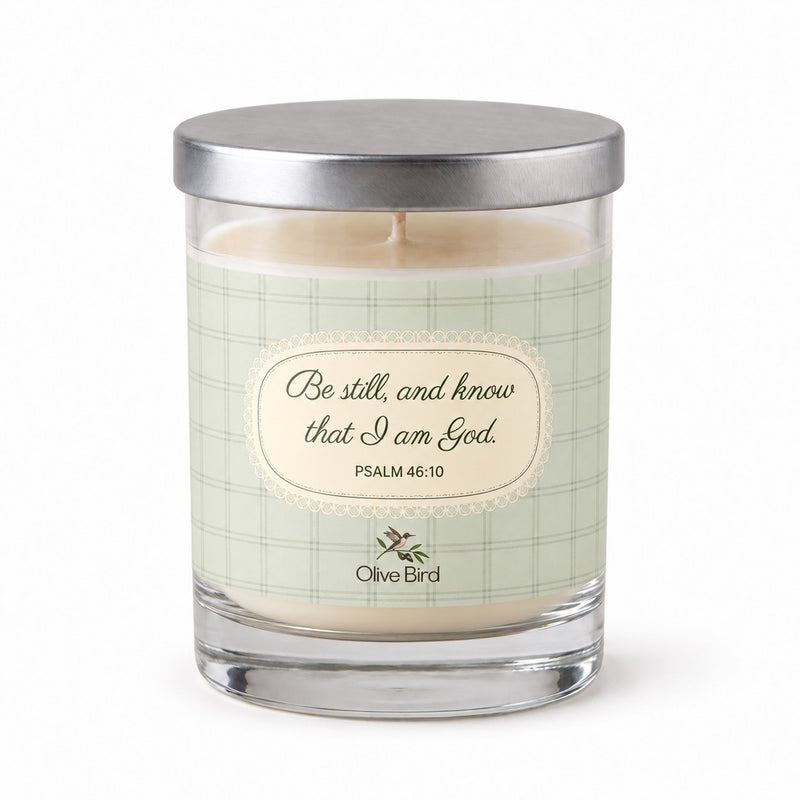 Be Still — Sage Checks Soy Candle