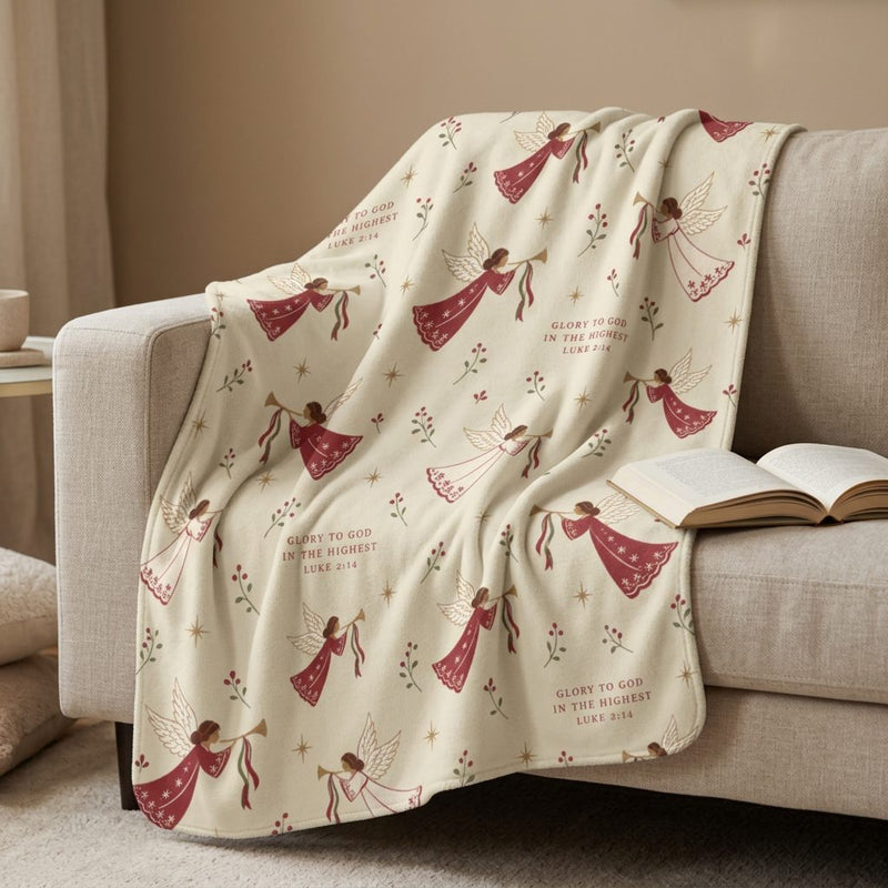 Christmas Angel Sherpa Blanket