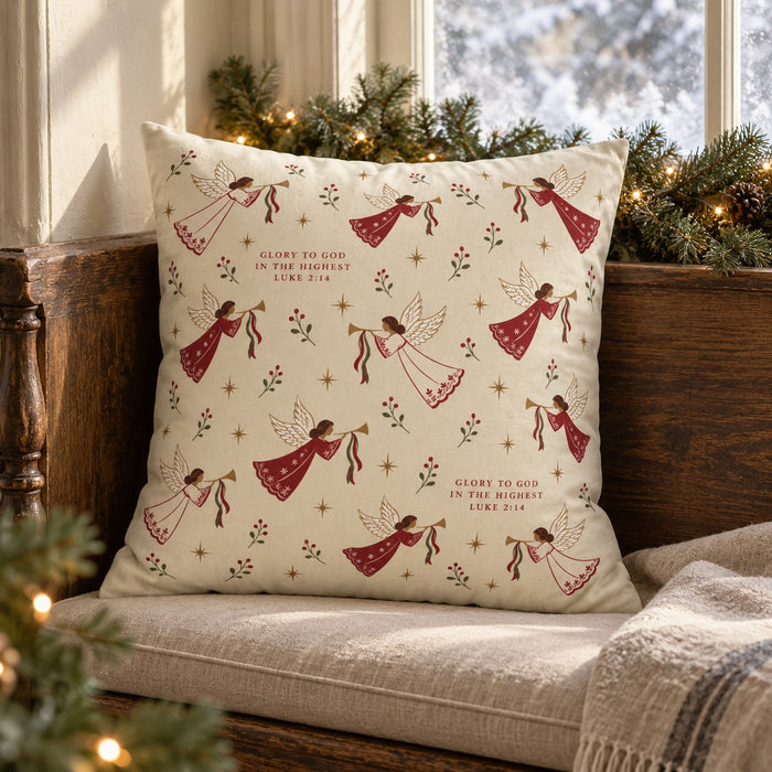 Christmas Angel Pillow Cover