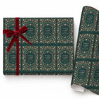 Evergreen Floral Christmas Gift Wrap — Single Sheet